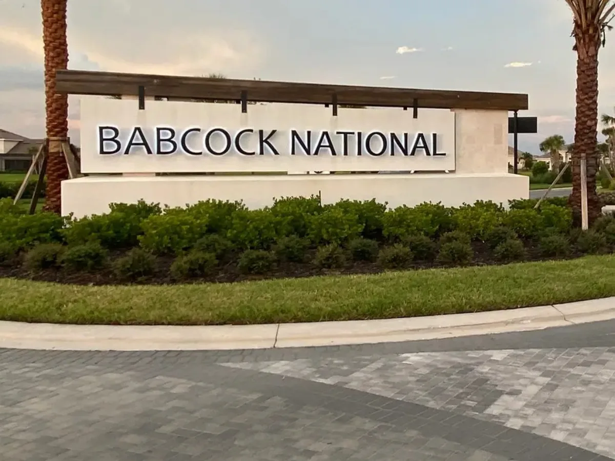 babcock national monument sign at Babcock Ranch®