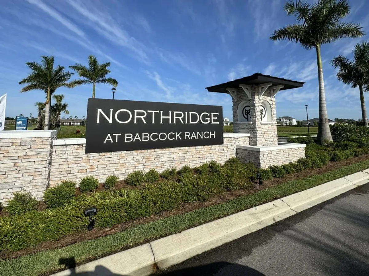 northridge monument sign at Babcock Ranch®