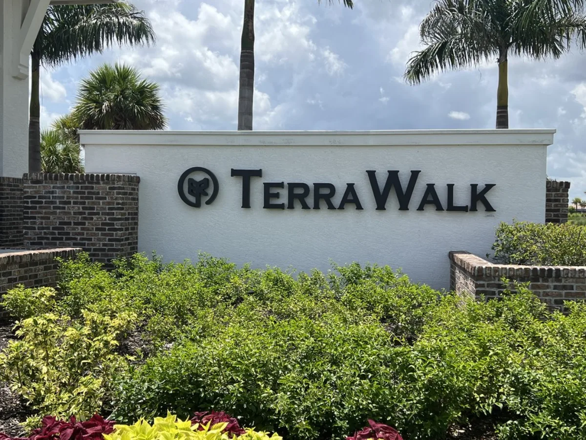 TerraWalk monument sign at Babcock Ranch®